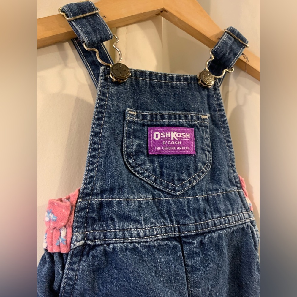 Oshkosh Snowman Baby Overalls Vintage Size 3-6 Months Made In‎ USA